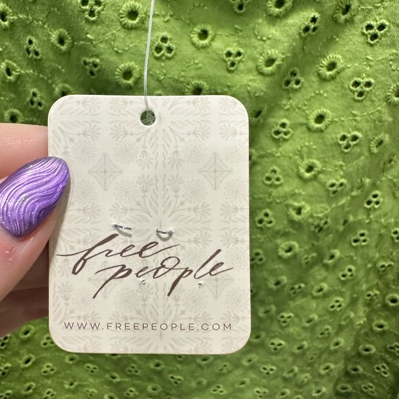 Free People Green Mini Dress - Picture 7 of 9